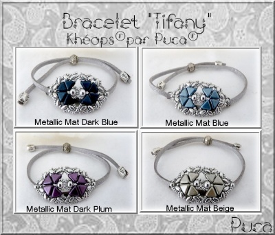 Pattern Puca Bracelet Tiffany uses Kheops Foc with bead purchase